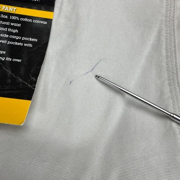 Carhartt B182 PUT Cotton Canvas Cargo Pants Mens 44x30 Dungaree Fit Tan Beige - Picture 8 of 9